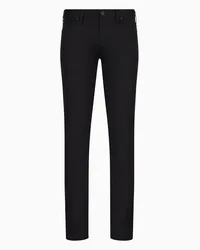 Emporio Armani OFFICIAL STORE Pantaloni J06 Slim Fit In Twill Stretch Nero