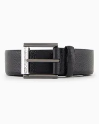 Emporio Armani OFFICIAL STORE Cintura In Pelle Bottalata Nero