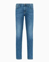 Emporio Armani OFFICIAL STORE Jeans J06 Slim Fit In Comfort Denim 11,5 Oz Washed Azzurro