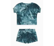OFFICIAL STORE Completo T-shirt E Shorts In Jersey Heavy Stampa Palme