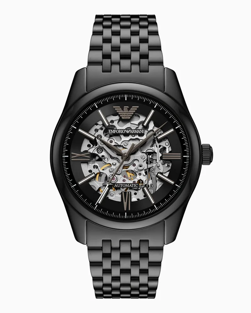 Emporio Armani Orologio automatico in acciaio inossidabile nero Multicolore