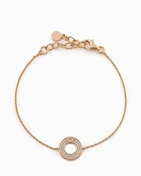 Emporio Armani OFFICIAL STORE Bracciale Con Ciondolo In Argento Sterling Tonalità Oro Rosa Oro