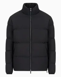 Emporio Armani OFFICIAL STORE Piumino Full Zip In Nylon Trapuntato Nero