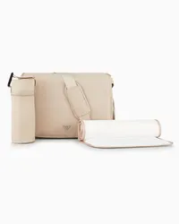 Emporio Armani OFFICIAL STORE Set Mummy Bag Con Placchetta Aquila Beige