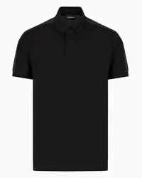 Emporio Armani OFFICIAL STORE Polo In Jersey Con Tape Logato Nero