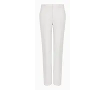 Emporio Armani OFFICIAL STORE Pantaloni Slim Fit In Misto Cotone Couture Grigio
