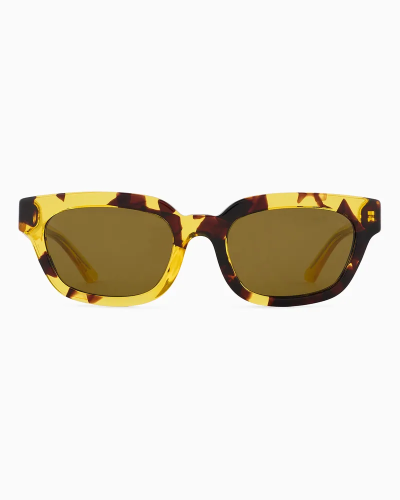 Emporio Armani Occhiali da sole da donna forma irregolare Giallo