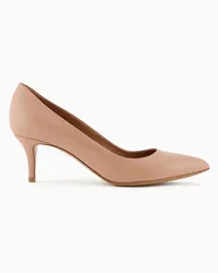 Emporio Armani OFFICIAL STORE Décolleté In Pelle Con Tacco A Stiletto Nude