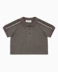 Emporio Armani OFFICIAL STORE Polo In Jersey Heavy Con Tape Aquile Su Maniche Militare