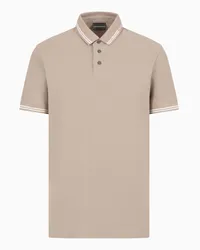 Emporio Armani OFFICIAL STORE Polo In Jersey Con Logo Piazzato Marrone