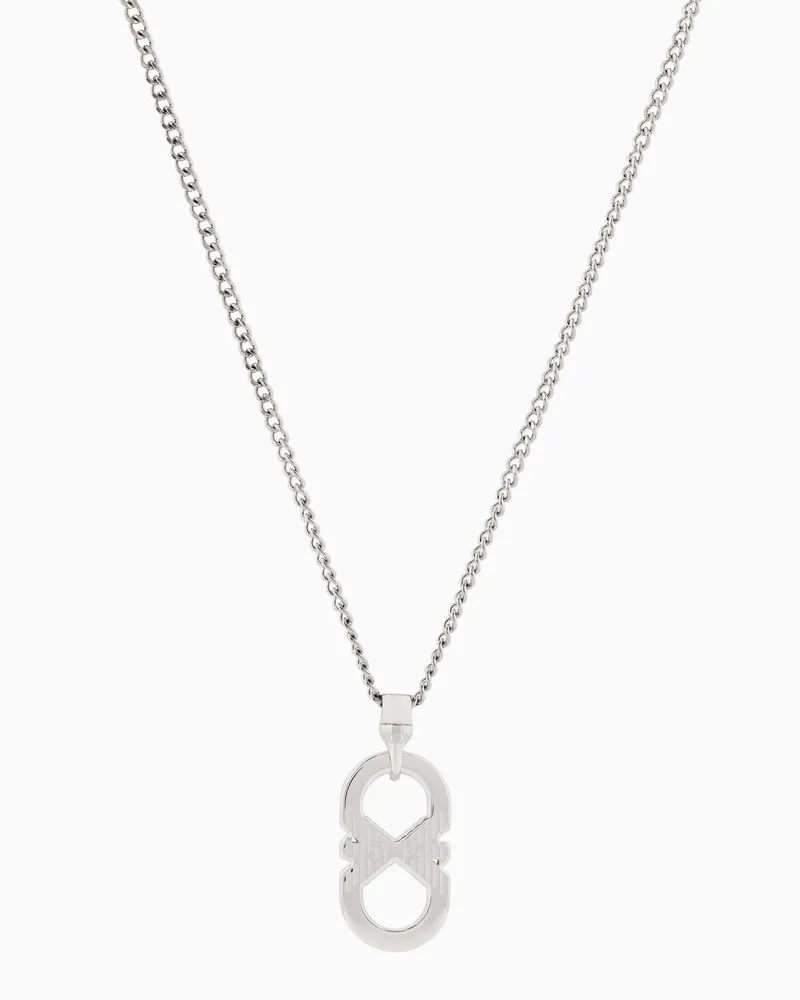 Emporio Armani Collana con pendente in acciaio inossidabile Multicolore