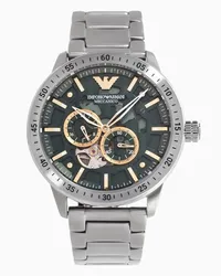 Emporio Armani OFFICIAL STORE Orologio Automatico In Acciaio Inossidabile Bianco