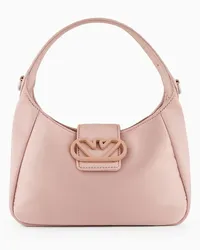 Emporio Armani OFFICIAL STORE Borsa A Mano Hobo In Raso Con Fibbia Aquila Rosa