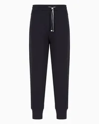 Emporio Armani OFFICIAL STORE Pantaloni Jogger In Double Jersey Blu