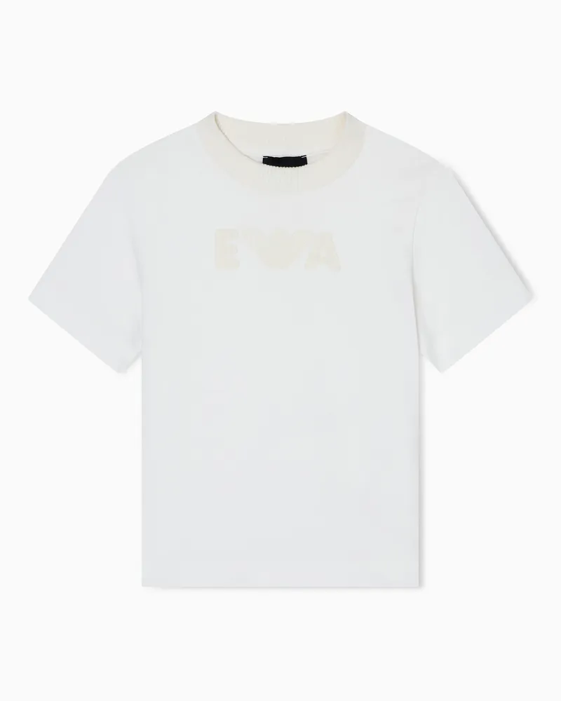 Emporio Armani T-shirt comfort fit in jersey Bianco