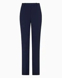 Emporio Armani OFFICIAL STORE Pantaloni In Tecno Gabardine Blu