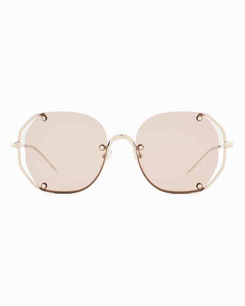Emporio Armani Occhiali da sole da donna forma irregolare Oro