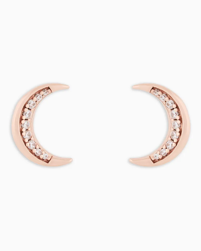 Emporio Armani Orecchini a bottone in argento sterling Multicolore