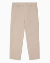 Emporio Armani OFFICIAL STORE Pantaloni Chino In Cotone Beige