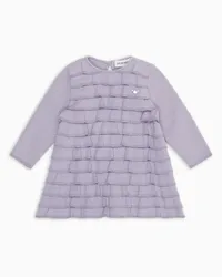 Emporio Armani OFFICIAL STORE Abito In Maglia Con Balze E Rouches Viola