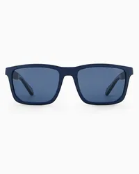 Emporio Armani OFFICIAL STORE Occhiali Da Sole Uomo Forma Rettangolare Blu