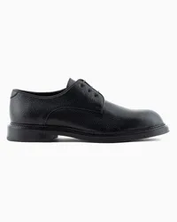 Emporio Armani OFFICIAL STORE Derby In Pelle Granata Nero