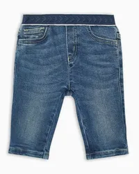 Emporio Armani OFFICIAL STORE Jeans In Denim Con Vita Elastica Logata Blu