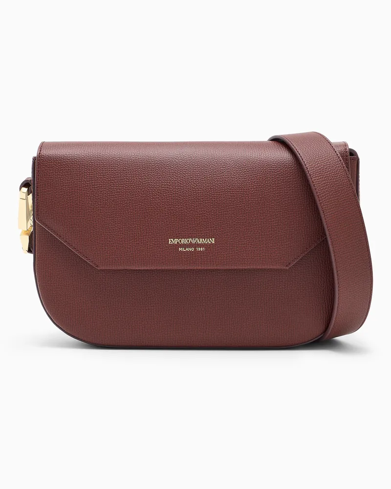 Emporio Armani Borsa a tracolla in pelle  1981 Bordeaux