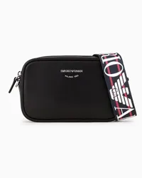 Emporio Armani OFFICIAL STORE Camera Case A Tracolla In Pelle Ecologica Asv Nero