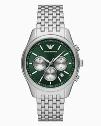 Emporio Armani OFFICIAL STORE Orologio Cronografo In Acciaio Inossidabile Argento