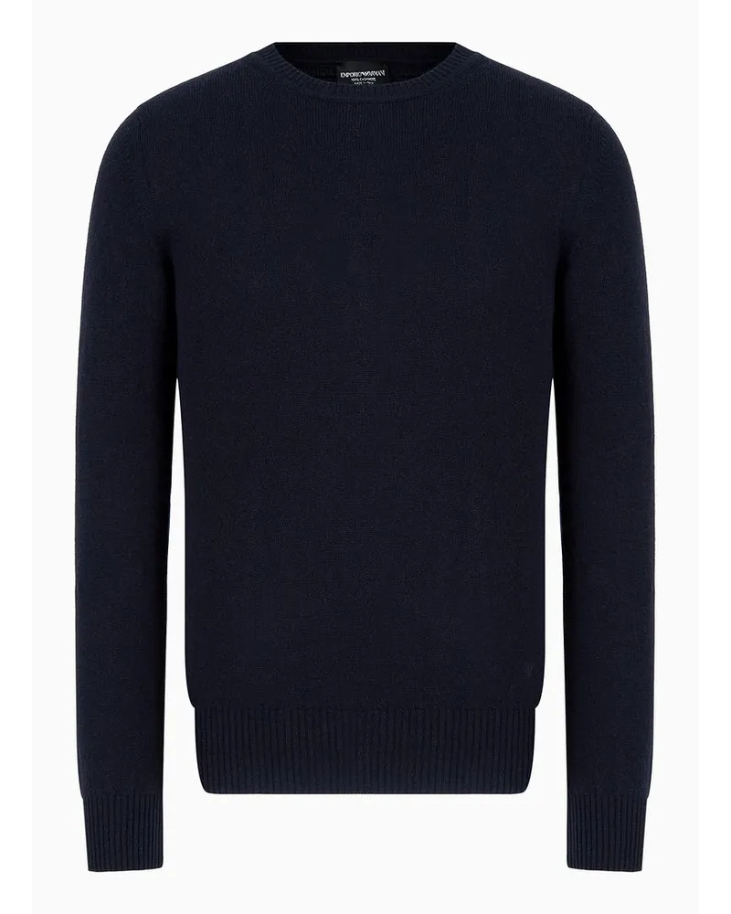 Emporio Armani OFFICIAL STORE Maglione In Puro Cashmere Blu