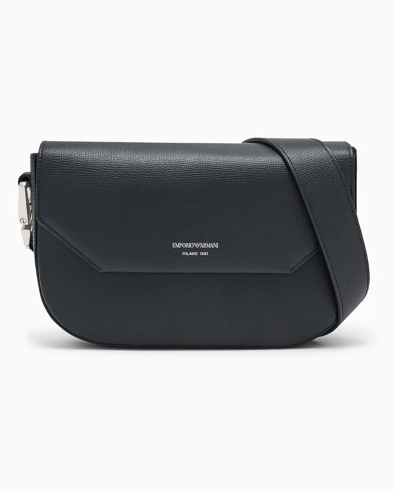 Emporio Armani Borsa a tracolla in pelle  1981 Nero