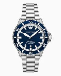 Emporio Armani OFFICIAL STORE Orologio Automatico Sea Explorer In Acciaio Inossidabile Argento