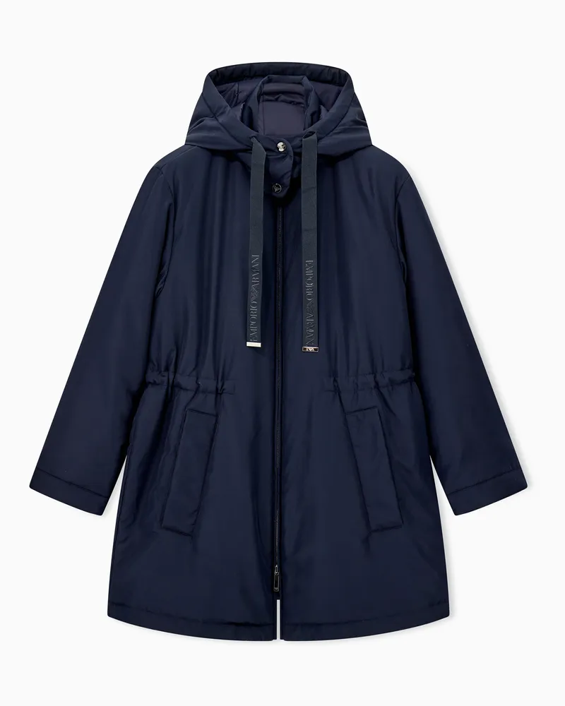 Emporio Armani Parka in nylon leggero Travel Essential Blu