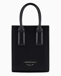 Emporio Armani OFFICIAL STORE Mini Bag Con Tracolla Finish Spazzolato Nero