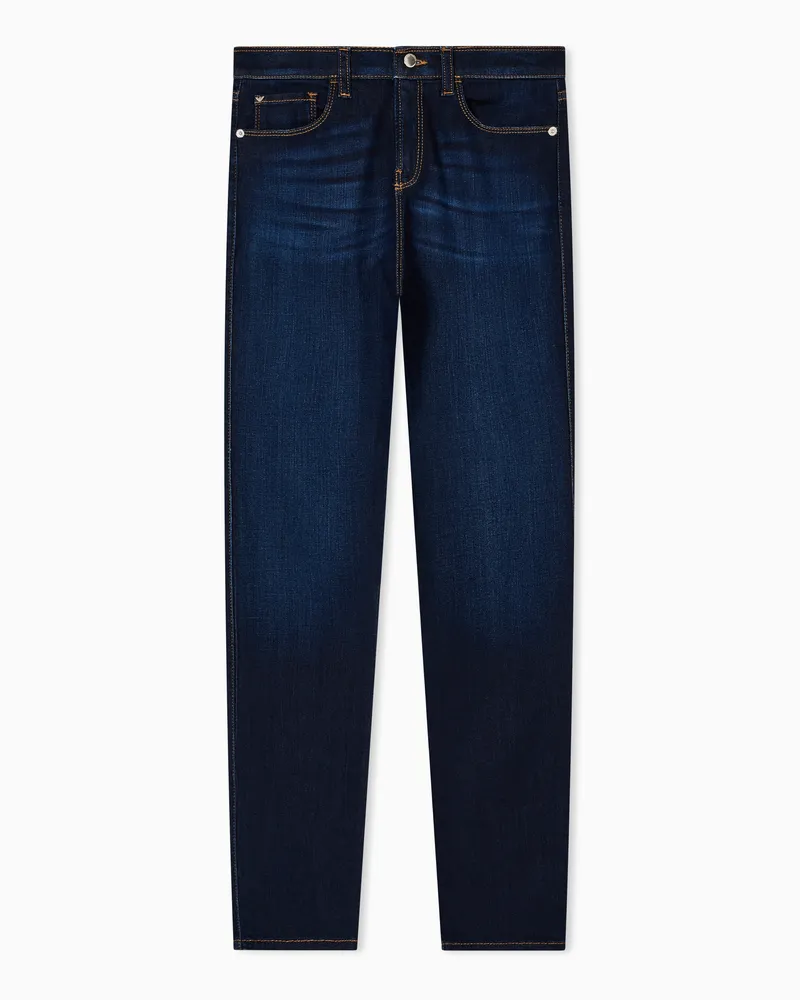 Emporio Armani Jeans J20 vita alta e gamba super skinny in denim viscosa Blu