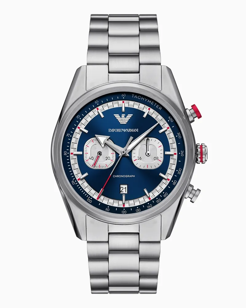 Emporio Armani Orologio cronografo in acciaio inossidabile Multicolore
