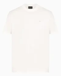 Emporio Armani OFFICIAL STORE T-shirt In Jersey Mercerizzato Travel Essential Bianco