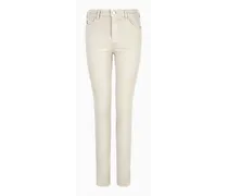 OFFICIAL STORE Jeans J18 Vita Alta E Gamba Skinny In Tessuto Stretch Tinto Capo