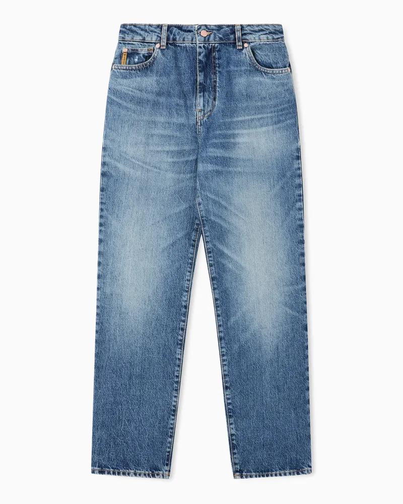 Emporio Armani Jeans J3H regular fit in denim stone wash Blu