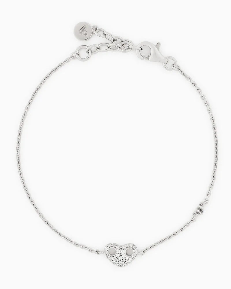 Emporio Armani Bracciale con cuore in argento sterling Multicolore
