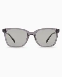 Emporio Armani OFFICIAL STORE Occhiali Da Sole Da Uomo Forma Squdrata Asian Fit Grigio