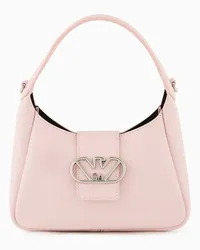 Emporio Armani OFFICIAL STORE Borsa A Mano Hobo In Pelle Con Fibbia Aquila Rosa