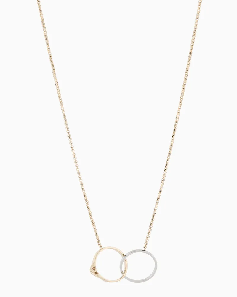Emporio Armani Collana in acciaio inossidabile bicolore Multicolore
