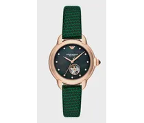 OFFICIAL STORE Orologio Automatico In Pelle Verde
