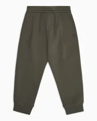 Emporio Armani OFFICIAL STORE Pantaloni Jogger Loose Fit In Double Jersey Militare