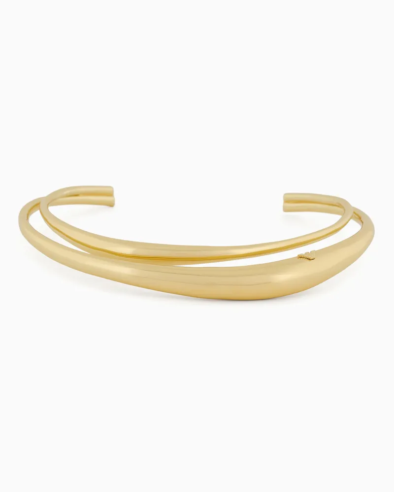 Emporio Armani Collier in ottone color oro Multicolore