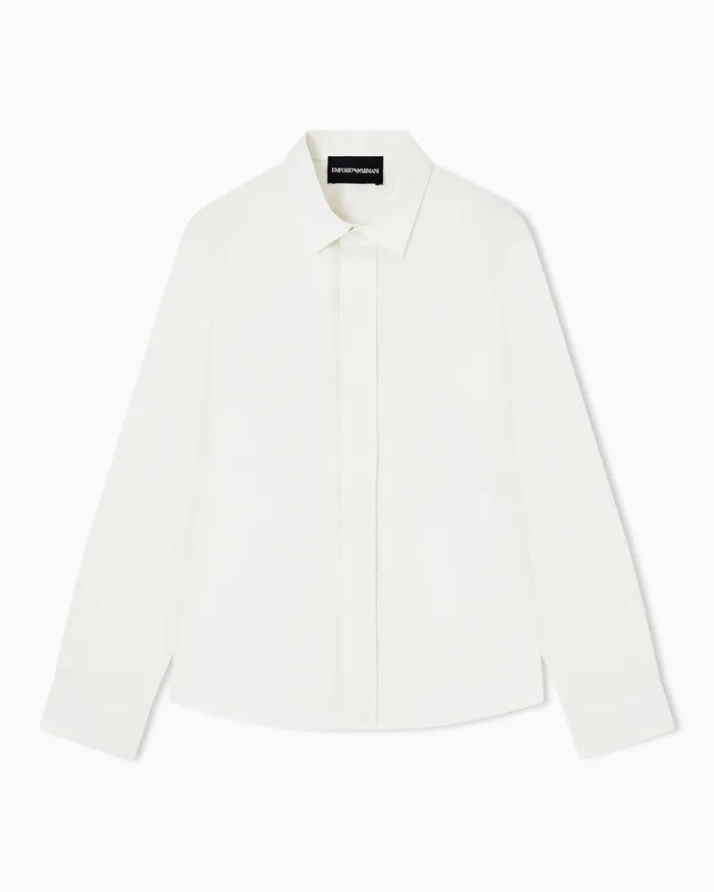 Emporio Armani Camicia in popeline Bianco