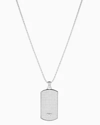 Emporio Armani OFFICIAL STORE Collana Con Piastrina In Acciaio Inossidabile Argento