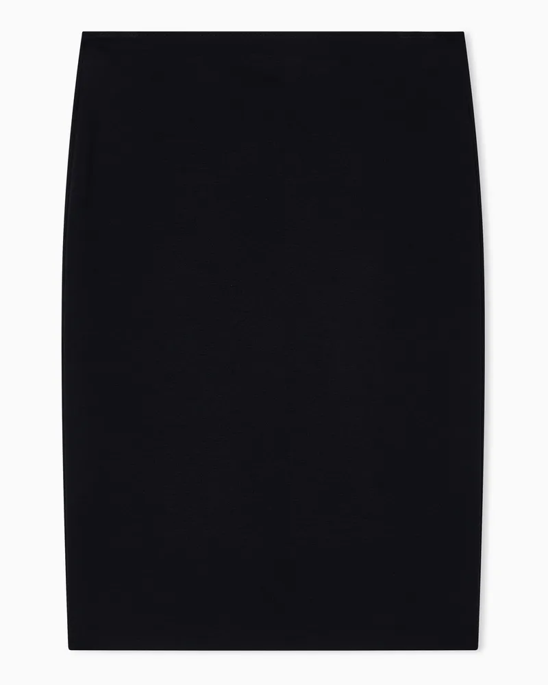 Emporio Armani Gonna tubino in tessuto punto Milano Nero